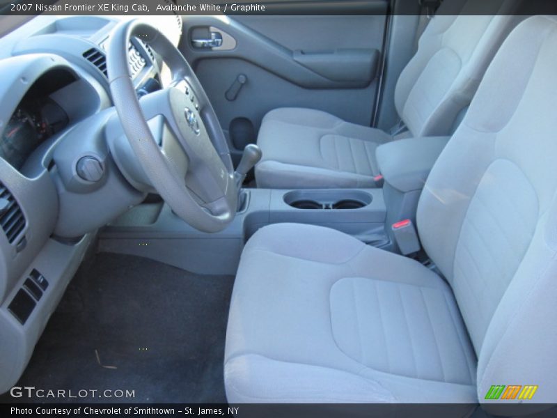 Avalanche White / Graphite 2007 Nissan Frontier XE King Cab