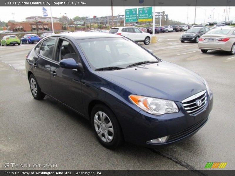 Regatta Blue / Gray 2010 Hyundai Elantra GLS