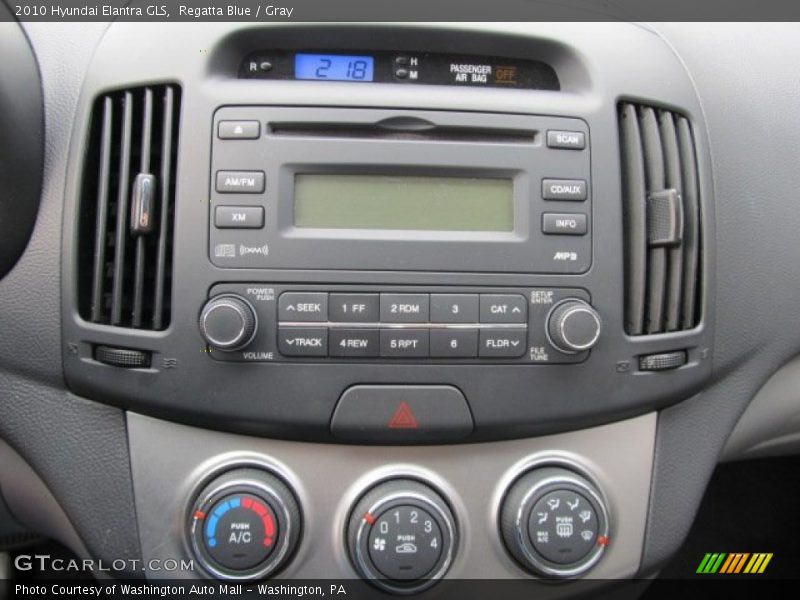 Regatta Blue / Gray 2010 Hyundai Elantra GLS