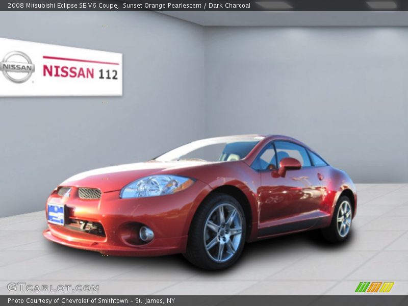 Sunset Orange Pearlescent / Dark Charcoal 2008 Mitsubishi Eclipse SE V6 Coupe