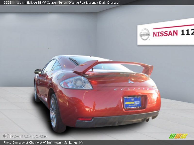 Sunset Orange Pearlescent / Dark Charcoal 2008 Mitsubishi Eclipse SE V6 Coupe