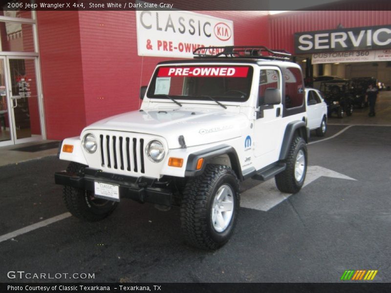 Stone White / Dark Slate Gray 2006 Jeep Wrangler X 4x4