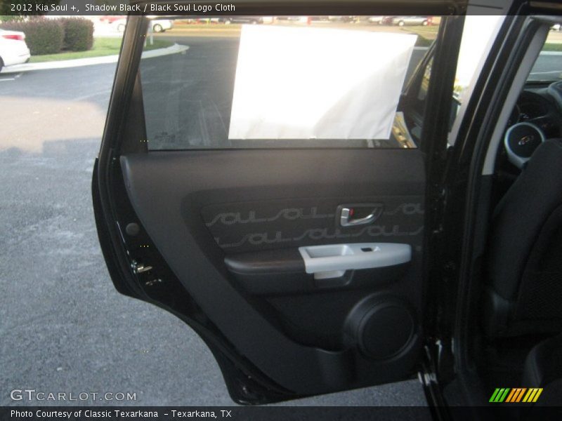 Shadow Black / Black Soul Logo Cloth 2012 Kia Soul +