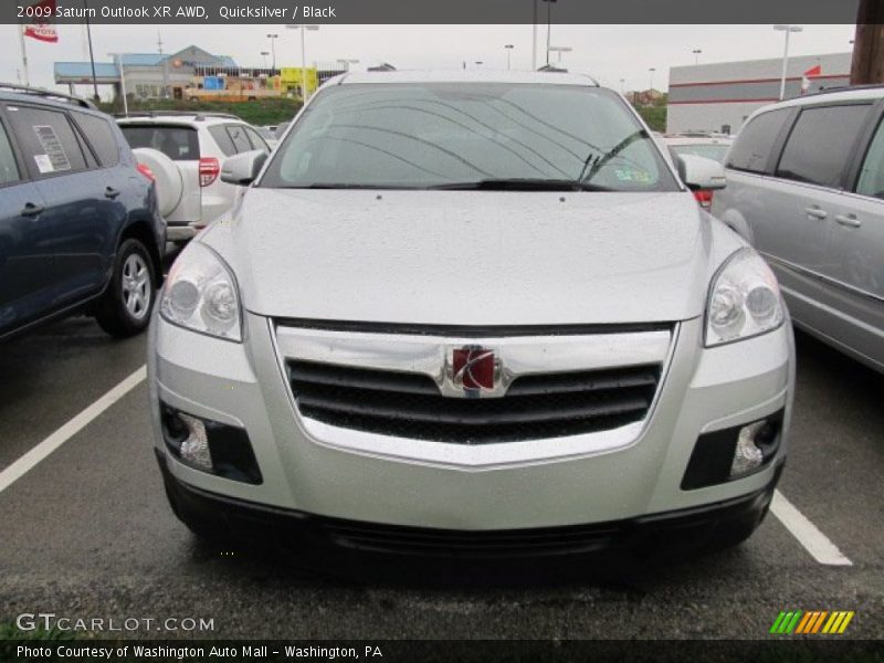 Quicksilver / Black 2009 Saturn Outlook XR AWD