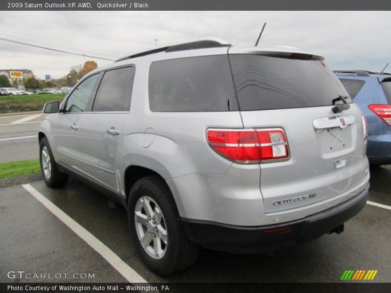 Quicksilver / Black 2009 Saturn Outlook XR AWD