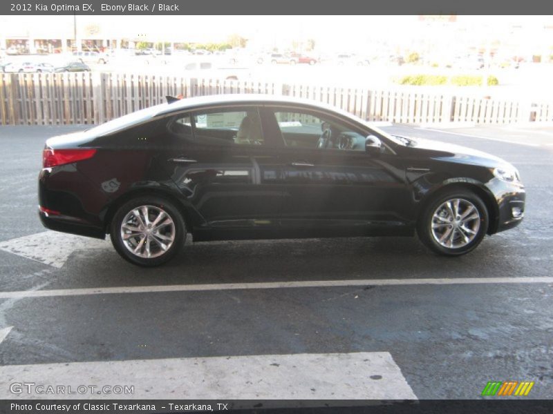 Ebony Black / Black 2012 Kia Optima EX