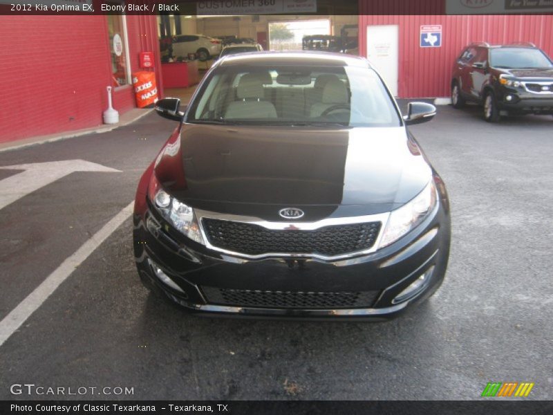 Ebony Black / Black 2012 Kia Optima EX