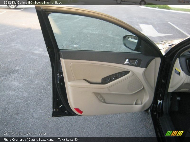 Ebony Black / Black 2012 Kia Optima EX
