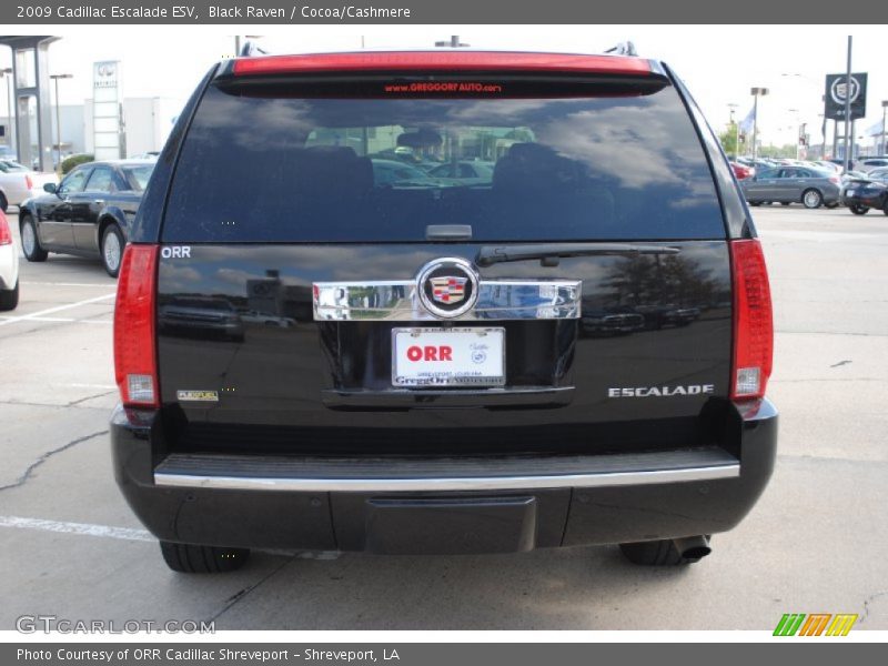 Black Raven / Cocoa/Cashmere 2009 Cadillac Escalade ESV