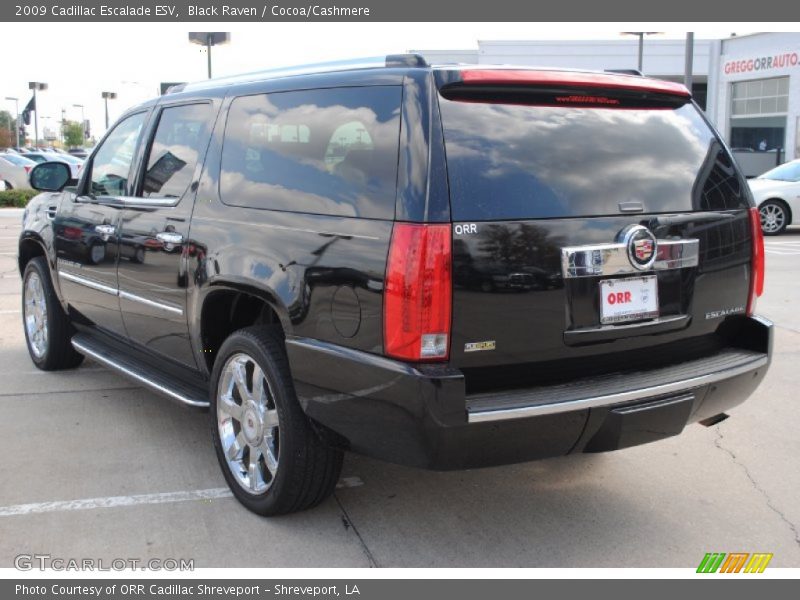 Black Raven / Cocoa/Cashmere 2009 Cadillac Escalade ESV