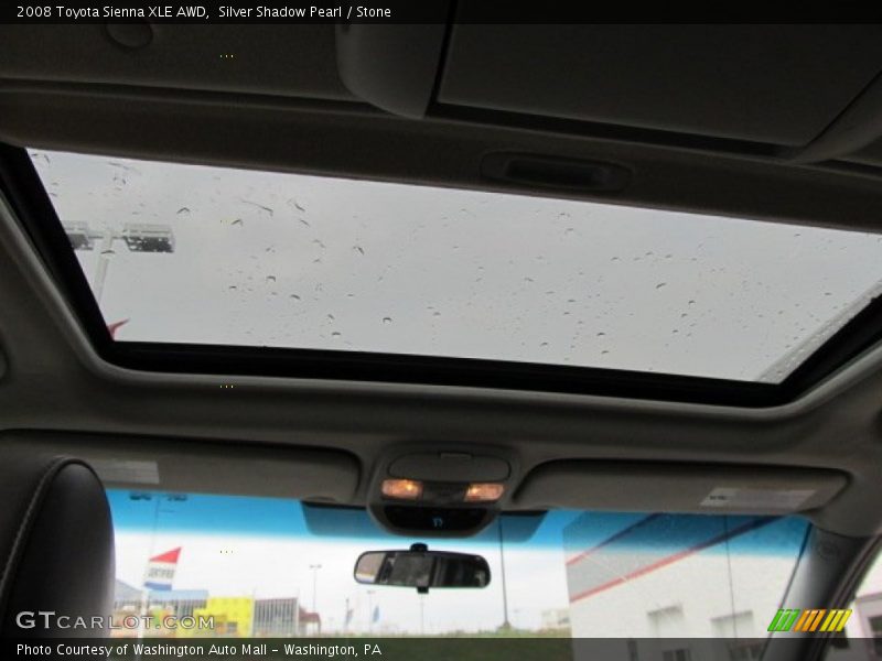 Silver Shadow Pearl / Stone 2008 Toyota Sienna XLE AWD