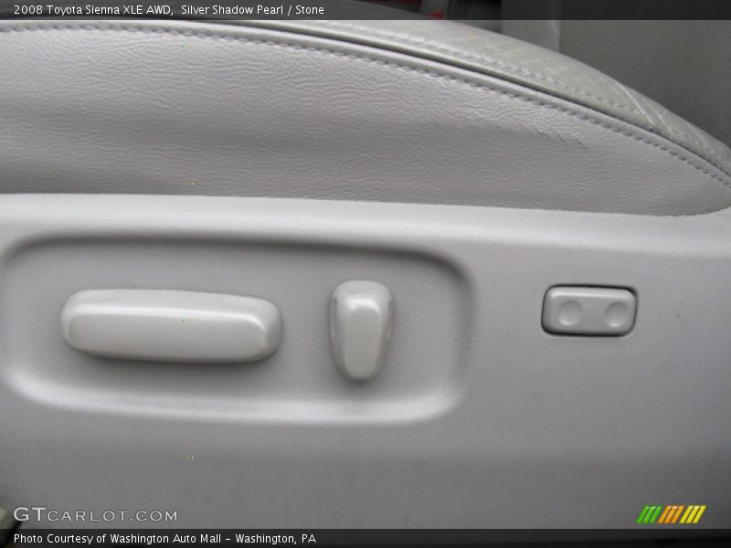 Silver Shadow Pearl / Stone 2008 Toyota Sienna XLE AWD
