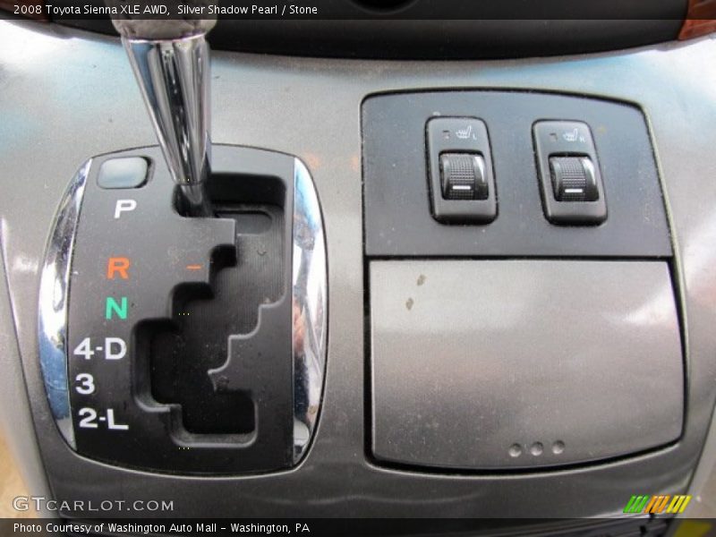 Silver Shadow Pearl / Stone 2008 Toyota Sienna XLE AWD
