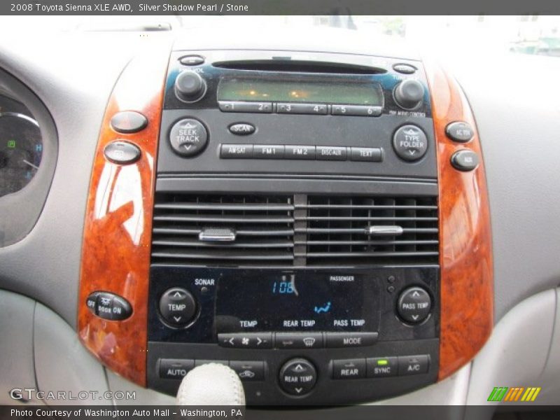Silver Shadow Pearl / Stone 2008 Toyota Sienna XLE AWD