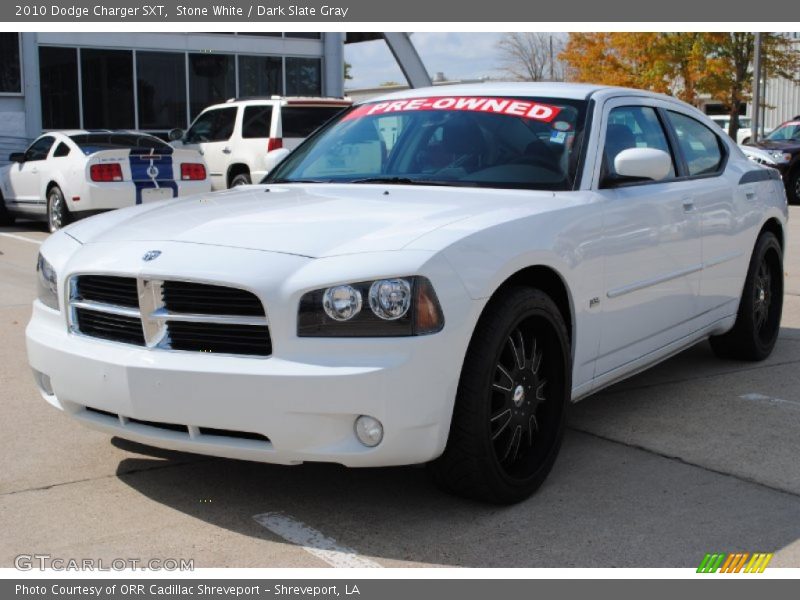 Stone White / Dark Slate Gray 2010 Dodge Charger SXT
