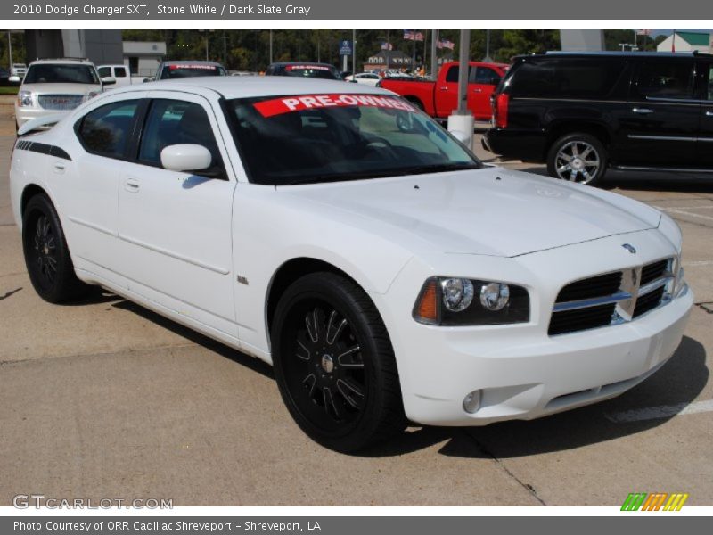 Stone White / Dark Slate Gray 2010 Dodge Charger SXT