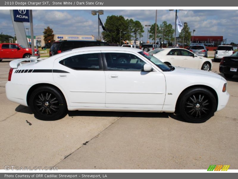 Stone White / Dark Slate Gray 2010 Dodge Charger SXT