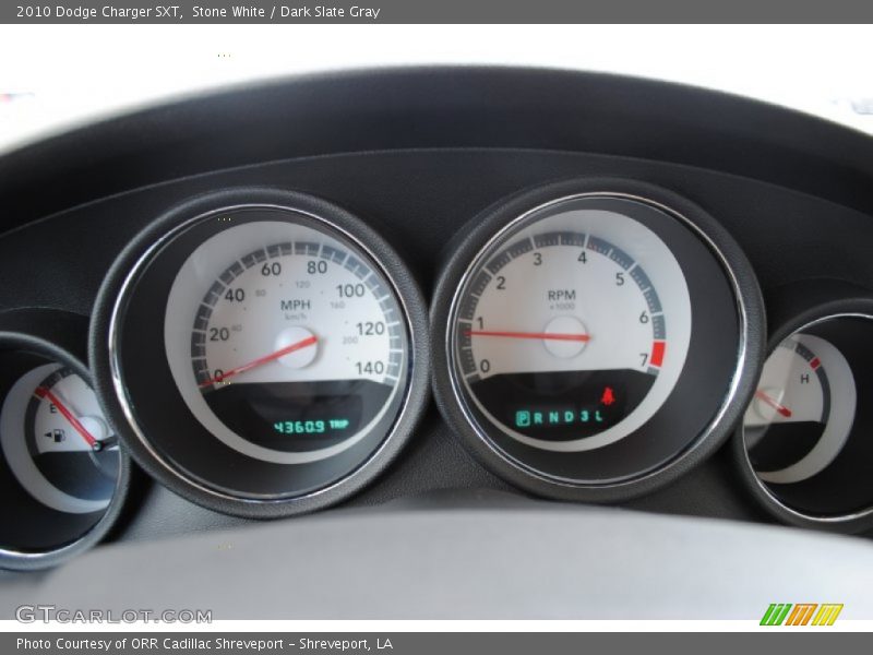 Stone White / Dark Slate Gray 2010 Dodge Charger SXT