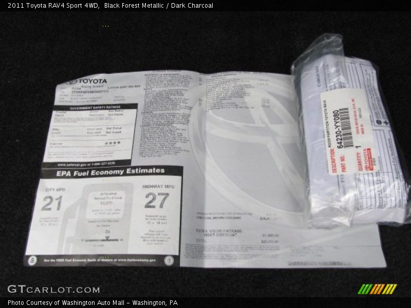 Black Forest Metallic / Dark Charcoal 2011 Toyota RAV4 Sport 4WD