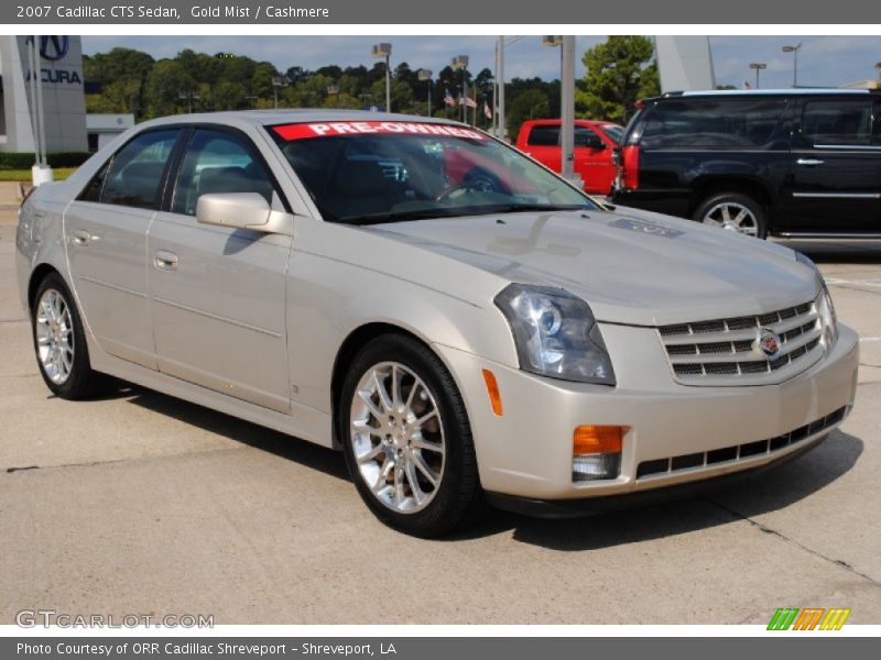 Gold Mist / Cashmere 2007 Cadillac CTS Sedan