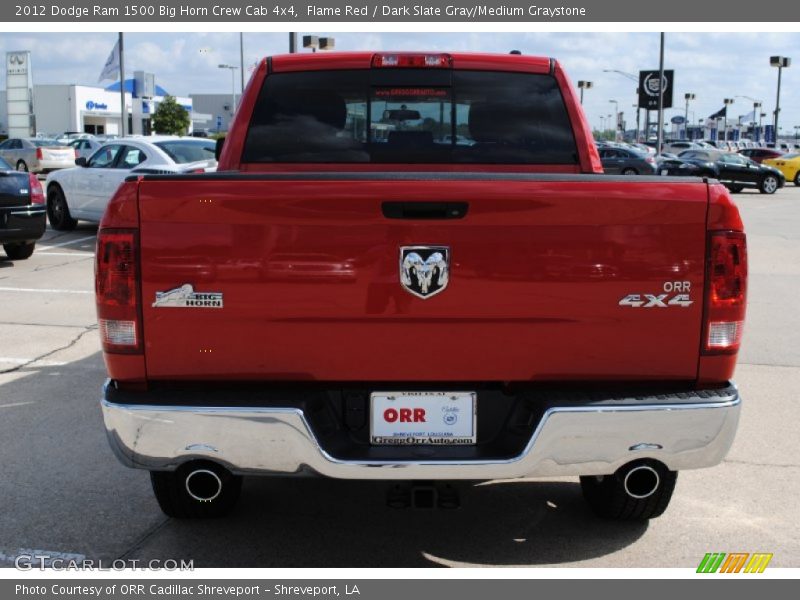 Flame Red / Dark Slate Gray/Medium Graystone 2012 Dodge Ram 1500 Big Horn Crew Cab 4x4