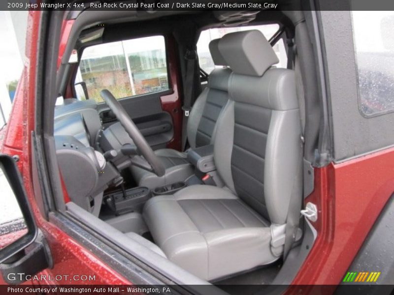 Red Rock Crystal Pearl Coat / Dark Slate Gray/Medium Slate Gray 2009 Jeep Wrangler X 4x4