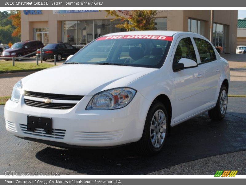 Summit White / Gray 2010 Chevrolet Cobalt LT Sedan