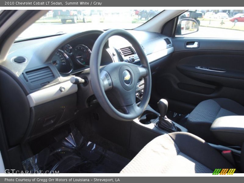 Summit White / Gray 2010 Chevrolet Cobalt LT Sedan