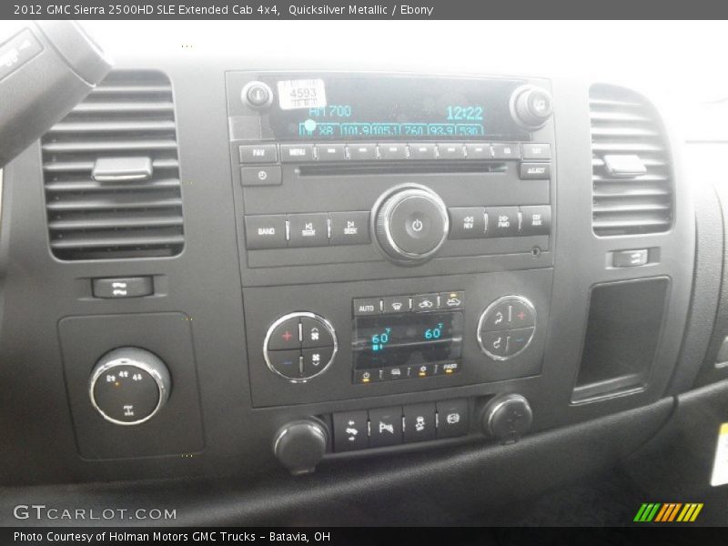 Quicksilver Metallic / Ebony 2012 GMC Sierra 2500HD SLE Extended Cab 4x4