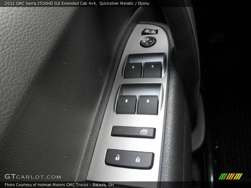 Quicksilver Metallic / Ebony 2012 GMC Sierra 2500HD SLE Extended Cab 4x4