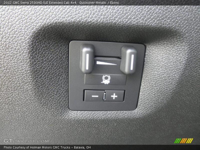 Quicksilver Metallic / Ebony 2012 GMC Sierra 2500HD SLE Extended Cab 4x4