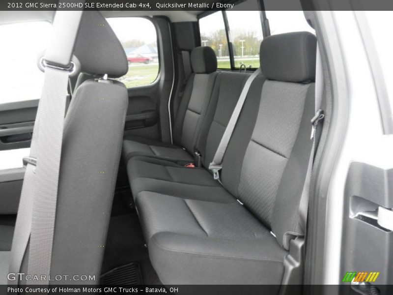 Quicksilver Metallic / Ebony 2012 GMC Sierra 2500HD SLE Extended Cab 4x4