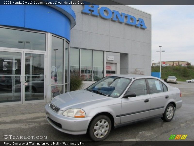 Vogue Silver Metallic / Gray 1998 Honda Civic LX Sedan