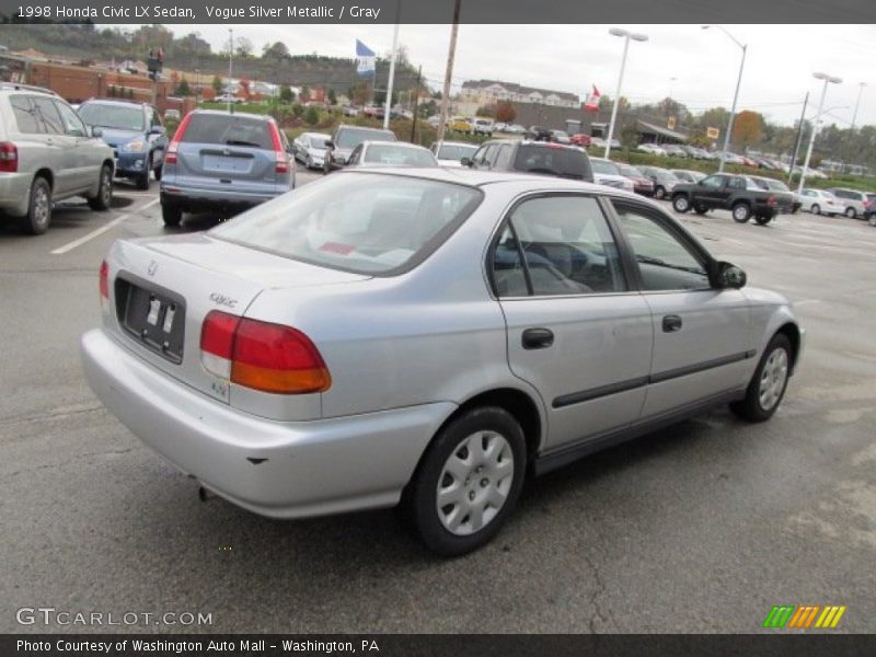 Vogue Silver Metallic / Gray 1998 Honda Civic LX Sedan