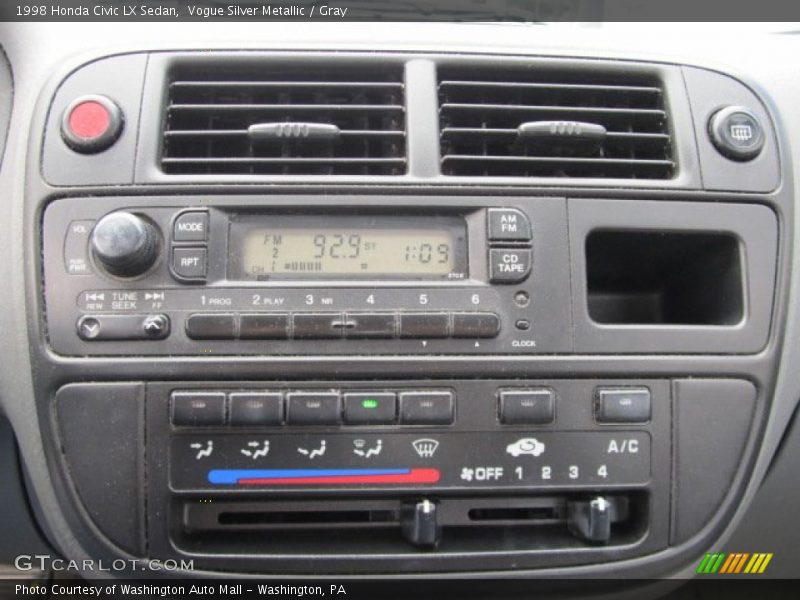 Controls of 1998 Civic LX Sedan