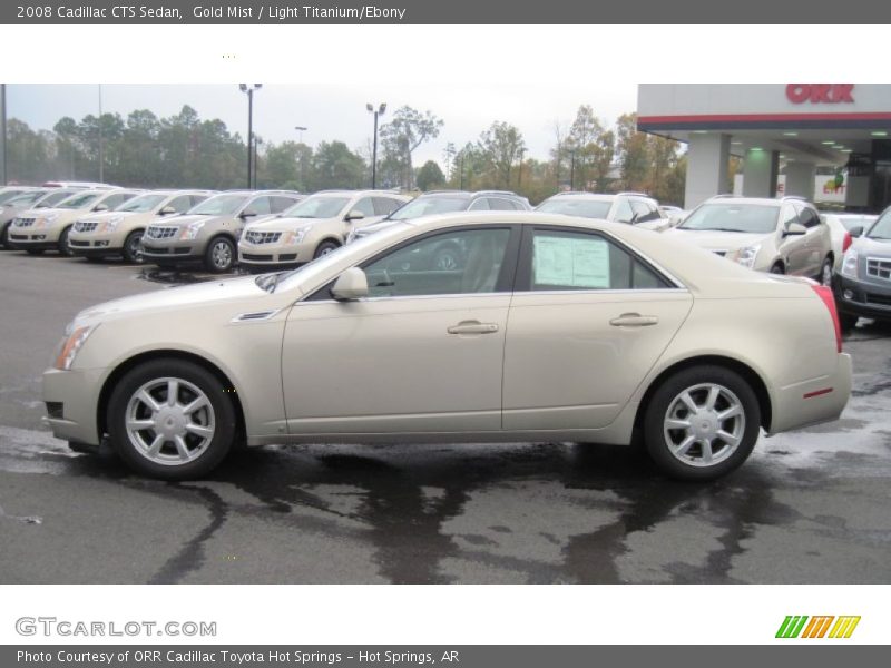 Gold Mist / Light Titanium/Ebony 2008 Cadillac CTS Sedan