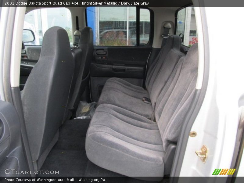 Bright Silver Metallic / Dark Slate Gray 2001 Dodge Dakota Sport Quad Cab 4x4