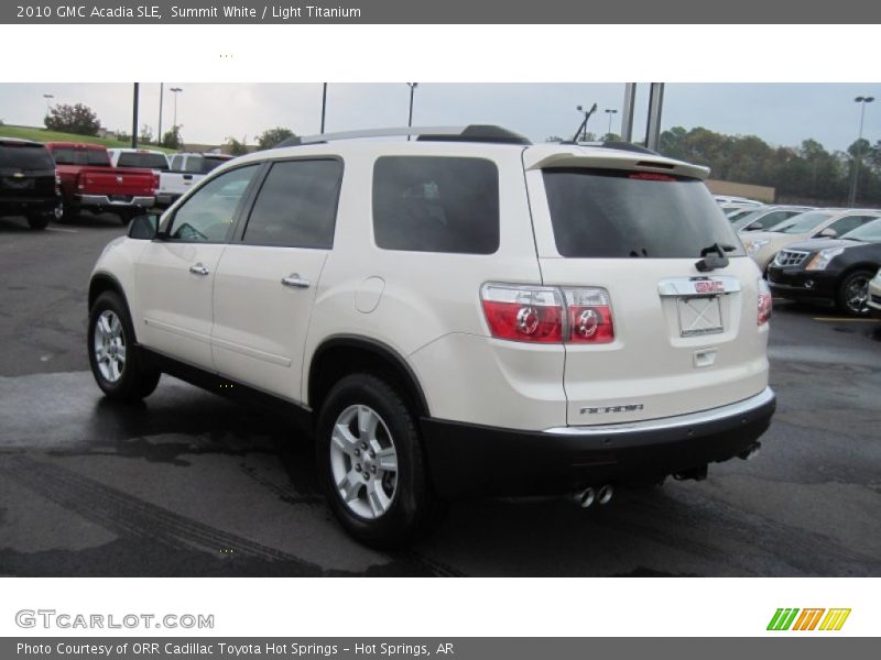 Summit White / Light Titanium 2010 GMC Acadia SLE