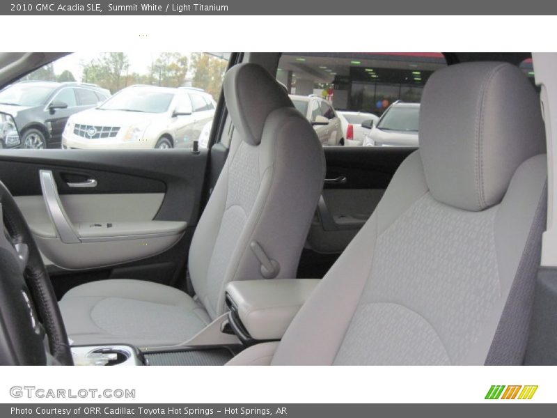 Summit White / Light Titanium 2010 GMC Acadia SLE