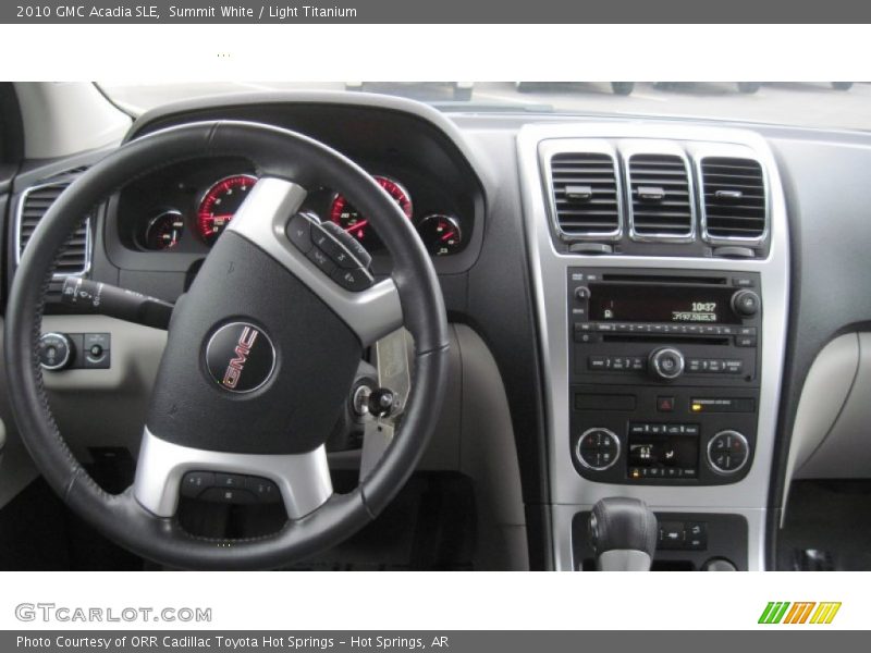 Summit White / Light Titanium 2010 GMC Acadia SLE