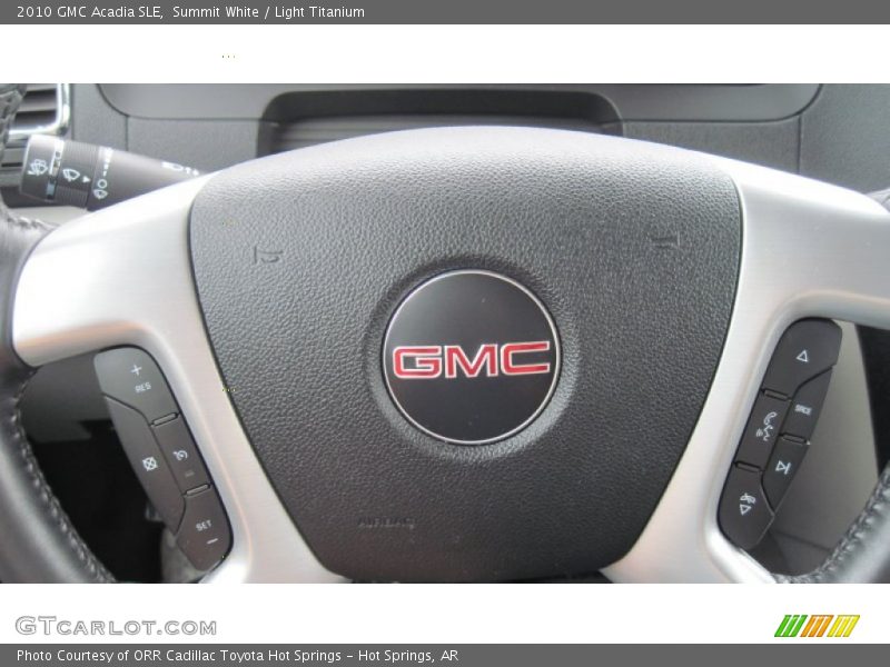 Summit White / Light Titanium 2010 GMC Acadia SLE