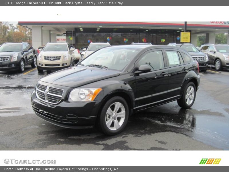 Brilliant Black Crystal Pearl / Dark Slate Gray 2010 Dodge Caliber SXT