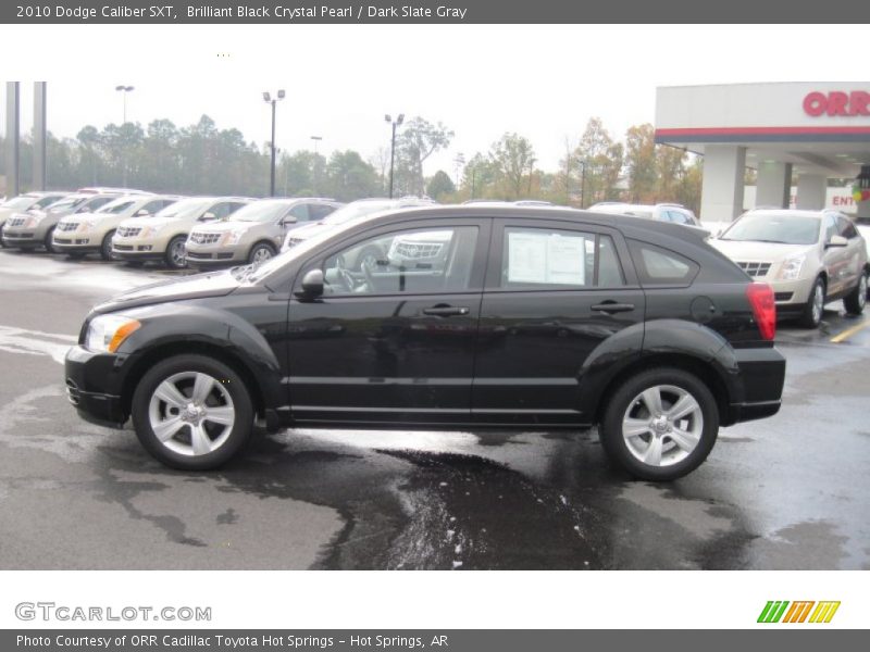 Brilliant Black Crystal Pearl / Dark Slate Gray 2010 Dodge Caliber SXT