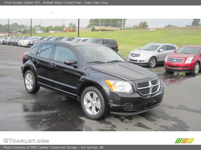 Brilliant Black Crystal Pearl / Dark Slate Gray 2010 Dodge Caliber SXT