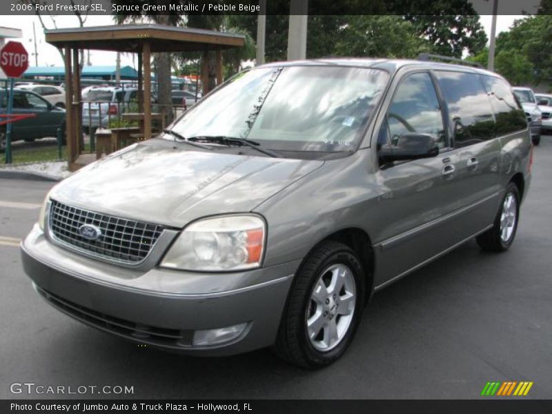 Spruce Green Metallic / Pebble Beige 2006 Ford Freestar SEL