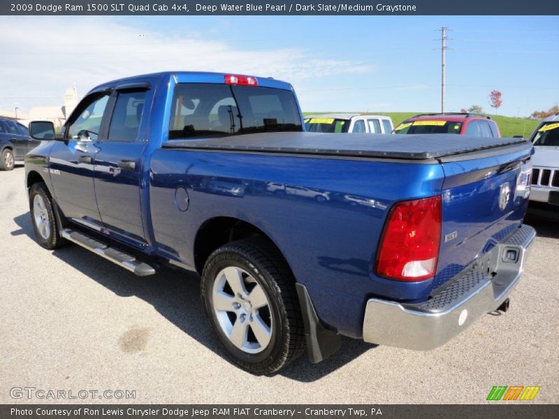 Deep Water Blue Pearl / Dark Slate/Medium Graystone 2009 Dodge Ram 1500 SLT Quad Cab 4x4