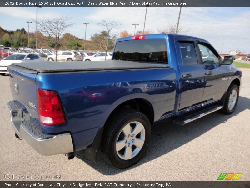 Deep Water Blue Pearl / Dark Slate/Medium Graystone 2009 Dodge Ram 1500 SLT Quad Cab 4x4