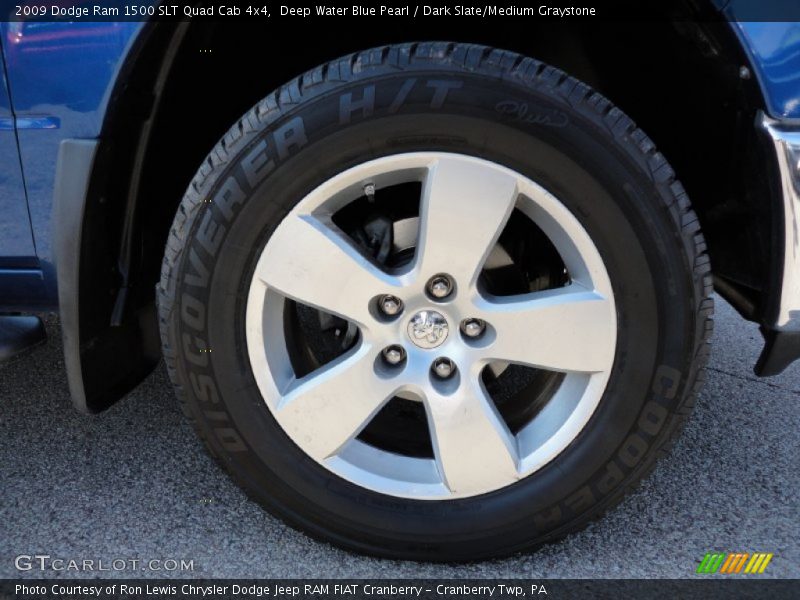 Deep Water Blue Pearl / Dark Slate/Medium Graystone 2009 Dodge Ram 1500 SLT Quad Cab 4x4