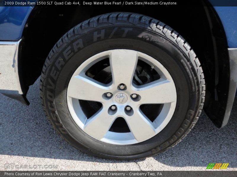 Deep Water Blue Pearl / Dark Slate/Medium Graystone 2009 Dodge Ram 1500 SLT Quad Cab 4x4