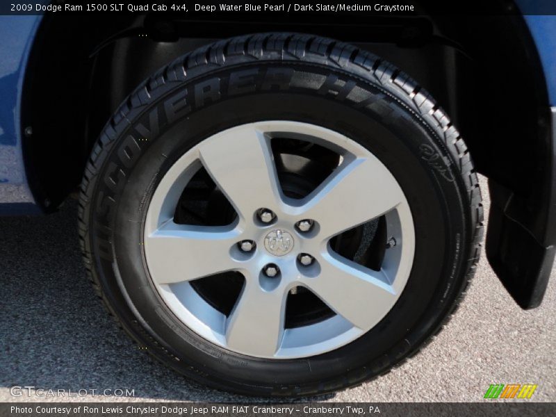 Deep Water Blue Pearl / Dark Slate/Medium Graystone 2009 Dodge Ram 1500 SLT Quad Cab 4x4